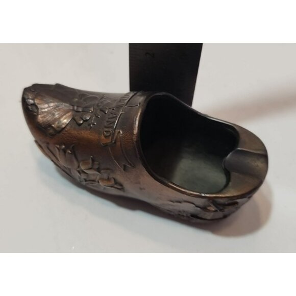 Vintage Metal 1970's Holland Dutch Clog Ashtray 4.5" Long 1.75" Tall - Picture 11 of 11